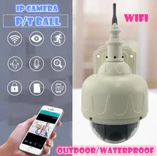 PTZ Cámara IP Inalámbrica WiFi red de Vigilancia de Seguridad Para El Hogar HD 720 P Mega bola al aire libre a prueba de agua