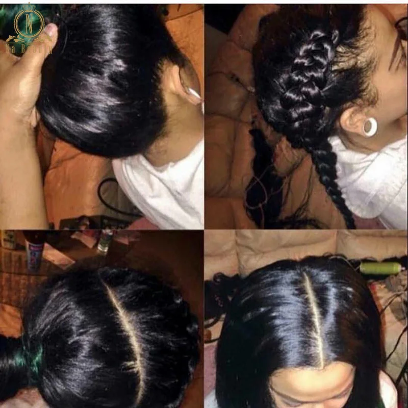 Perucas completas do cabelo humano do laço