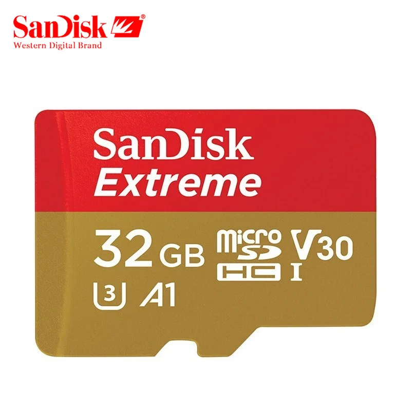 Карта памяти SanDisk 128 GB Extreme micro SD карта 32 64 UHS I C10 U3 V30 A2 картао де memoria TF карты для