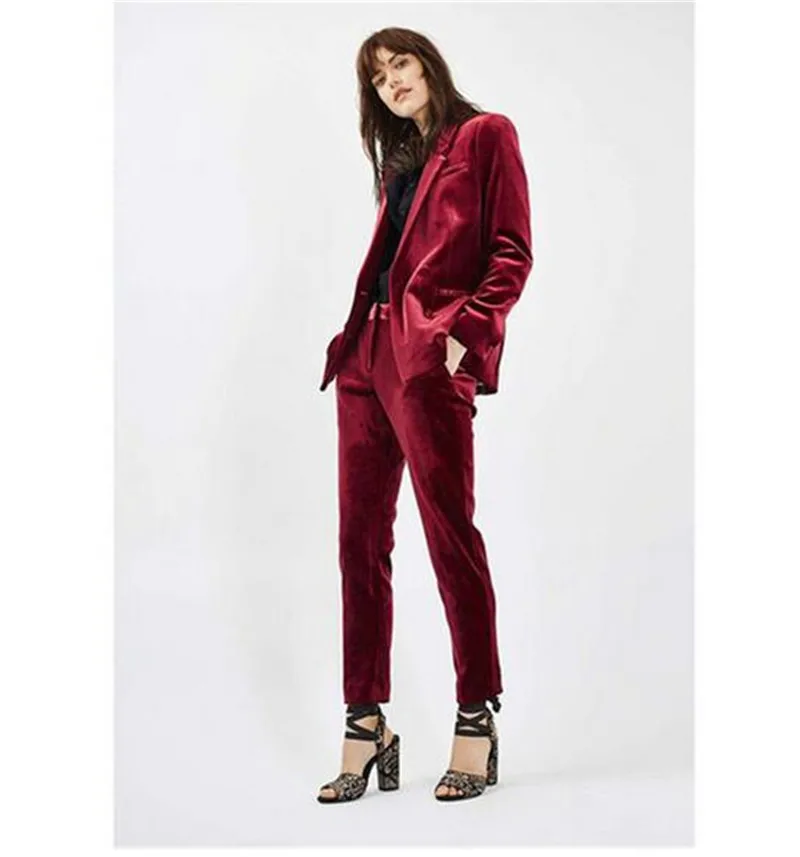 red evening pantsuits