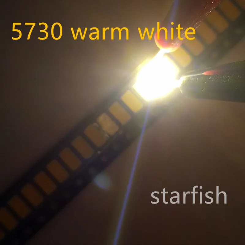 Бесплатная доставка 100pcs led SMD 5730/5630 белый W/синий/красный/желтый/зеленый/теплый