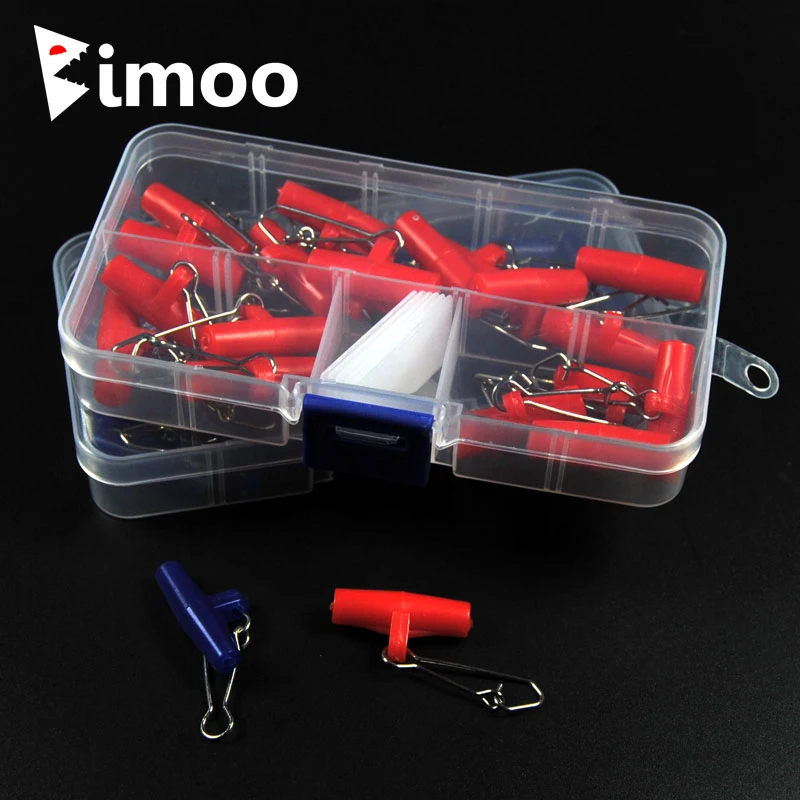 

Bimoo 20pcs/box Large Size Lead Weight / Sinker Slide Clip Snap for Fishing Rig Fishing Tackle Accessories