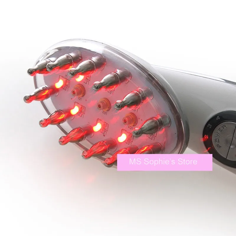led photon therapy laser hair Growth massage comb3