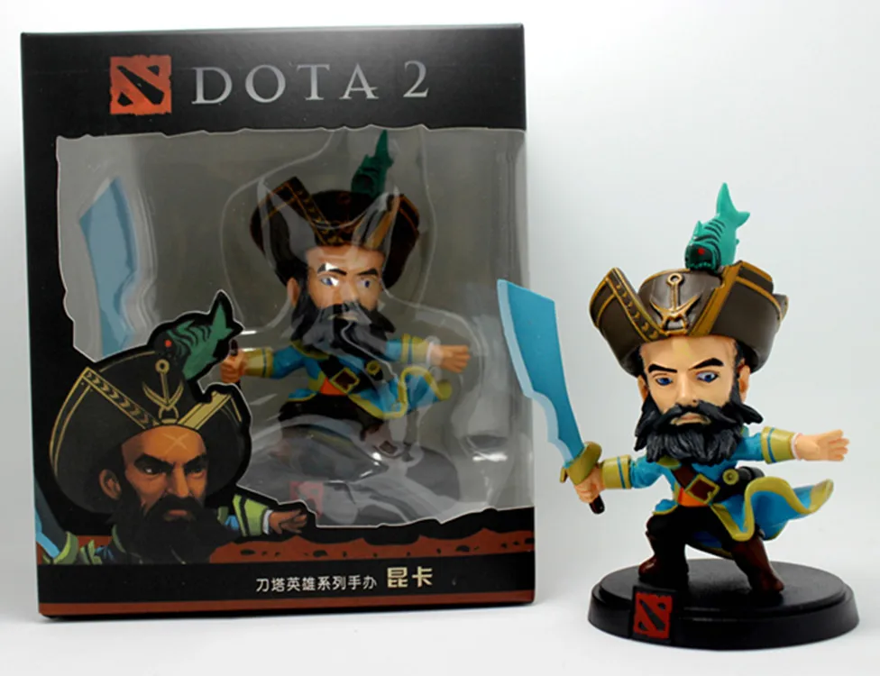 DOTA 2 фигурки Kunkka ПВХ в коробке коллекция Dota2 игрушки Dota герои лучший подарок для