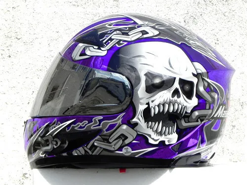 Moto Helmet Purple