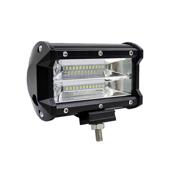 

5 inch 72W 2-Row LED Car Work Light Bar 6000K Flood Lamp Emergency Rescue Marine LED Lighting for Jeeps Off-road SUVs Boats