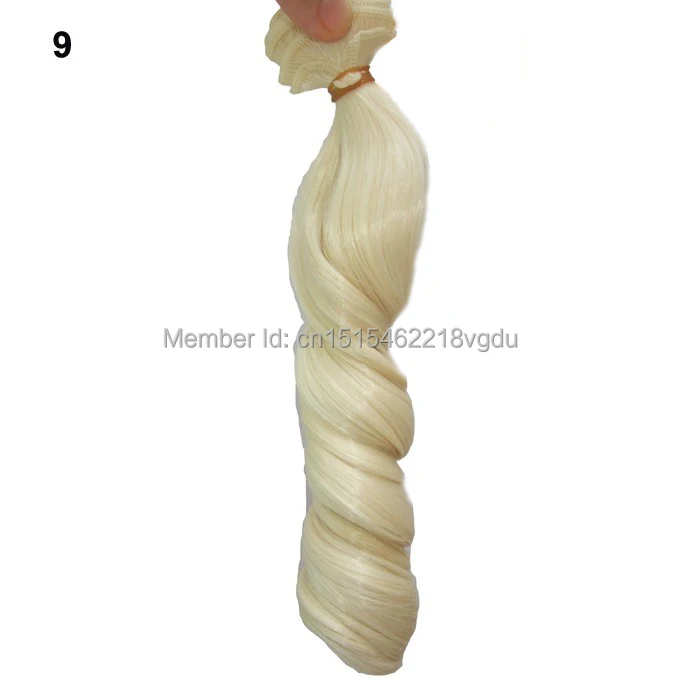 См 1 шт. см 15 см * 100 curl Коричневый Золотой Черный Хаки BJD куклы Искусственные парики волос для 1/3 1/4 BJD куклы