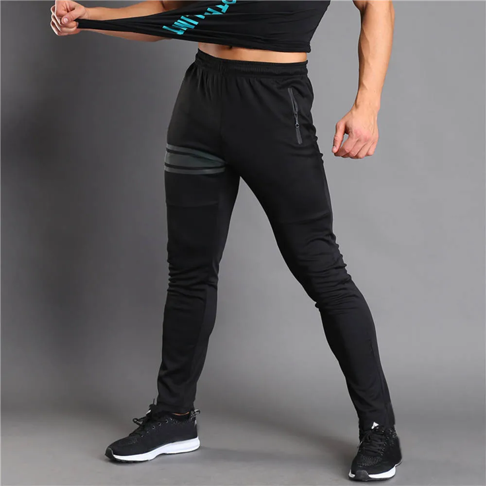 Buy Men Long Sport Pants Gym Slim Fit Trousers Running