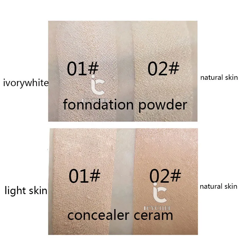 Косметика icycheer водостойкая основа стойкая 2 в 1 тональная пудра затеняющая пудра+ консилер крем контурная основа для лица