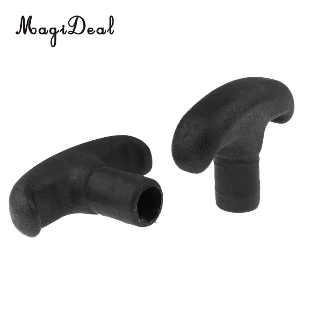 MagiDeal High Quality 2Pcs PVC Canoe Paddle T Handle Kayak Dinghy SUP Surfboard Surfing Rowing Boat Accessory Black/Yellow/Gray