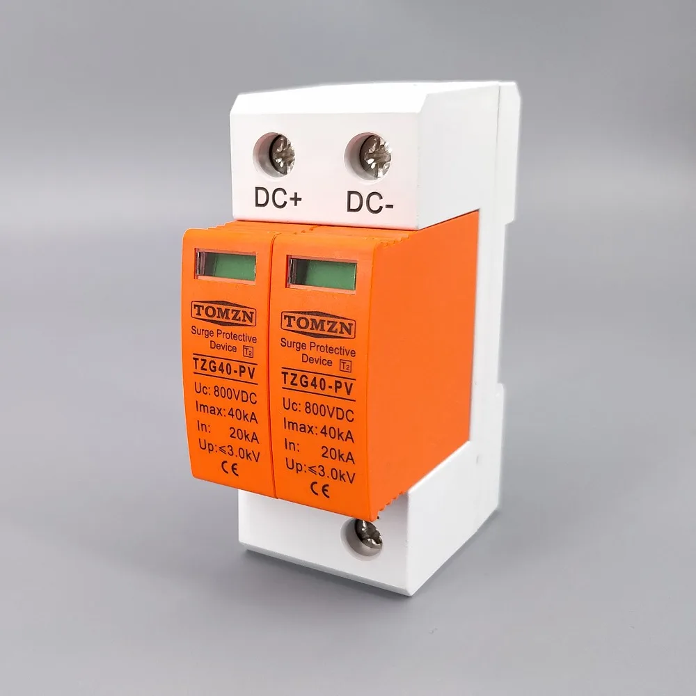 Kopen Spd Dc 800V 20KA ~ 40KA Huis Surge Protector Beschermende Low Voltage Afleider Apparaat