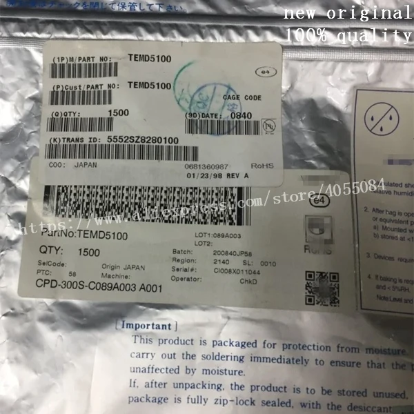 5PCS TEMD5100 STC89C52RC-40C-PDIP40 SC9257S G966A-25ADJF11U 89C52RC 40C-PDIP40 SC9257 G966A-25 G966A new | Электроника