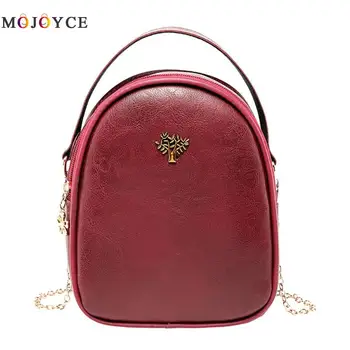 

Tree Decor PU Leather Shoulder Messenger Handbags Fashion Small Chain Shell Crossbody Bags for Women