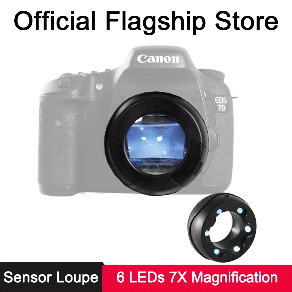 

Lighted Cleaning SLR Sensor Loupe CCD CMOS Dust Llluminating Bright LED for Canon Nikon Sony Panasonic DSLR SLR Camera Camcorder