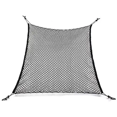 

Universal Car Trunk Rear Cargo Organizer Storage Elastic Mesh Net Holder 4 Hooks