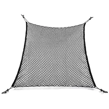 

Universal Car Trunk Rear Cargo Organizer Storage Elastic Mesh Net Holder 4 Hooks