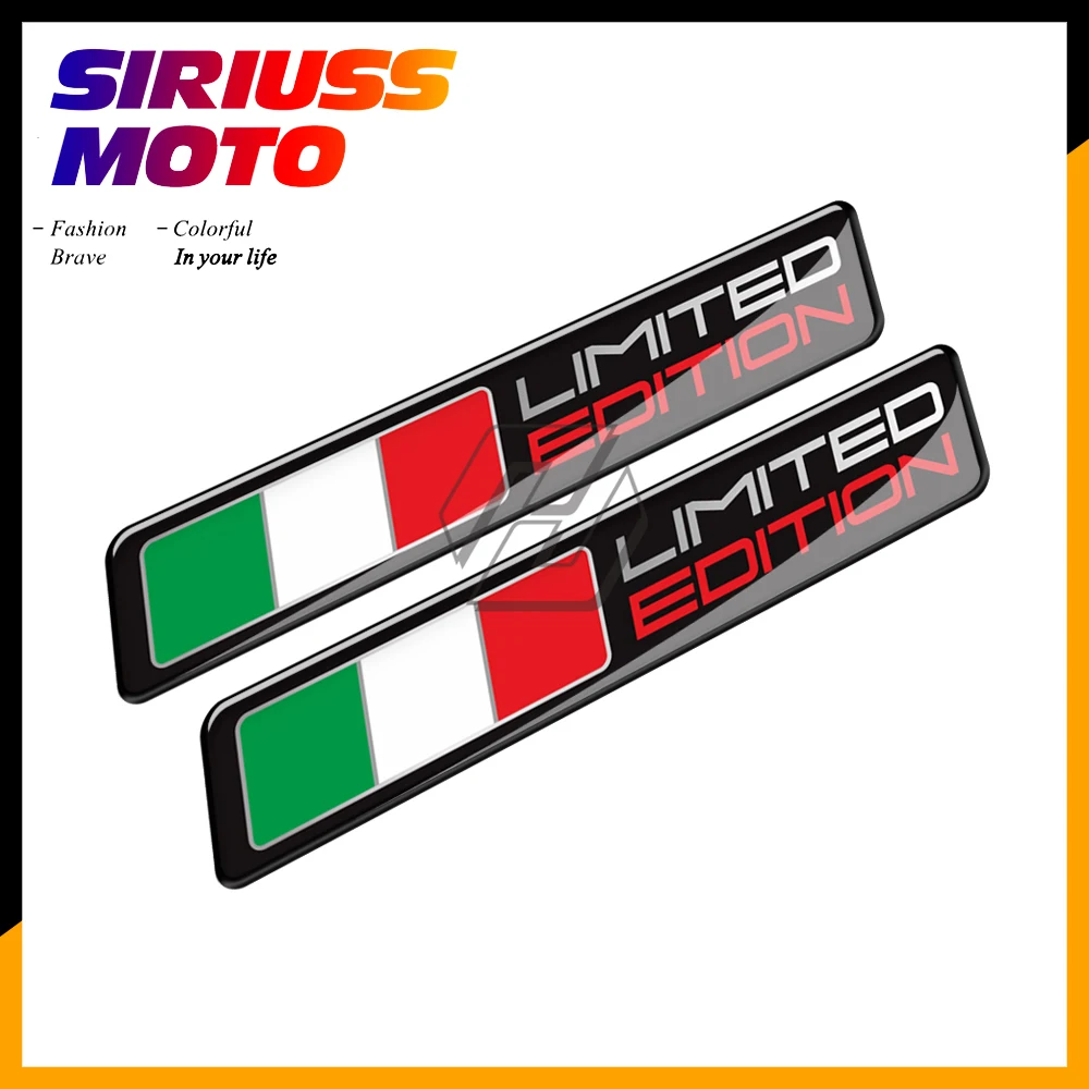 

3D Motorcycle Decal Italy Flag Stickers Italia Limited Edition Sticker Case for PIAGGIO VESPA Aprilia Ducati