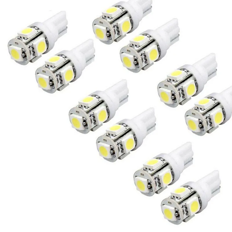 

10 PCS 12V 1W Light Auto Interior Parking Car Light Bulb Lamp LED 5SMD 5050