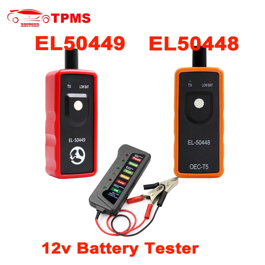 

EL-50448 TPMS Auto Tire Pressure Monitor Sensor EL50448 For G-M EL50449 for Ford Vehicles TPMS Tester Activation Tool