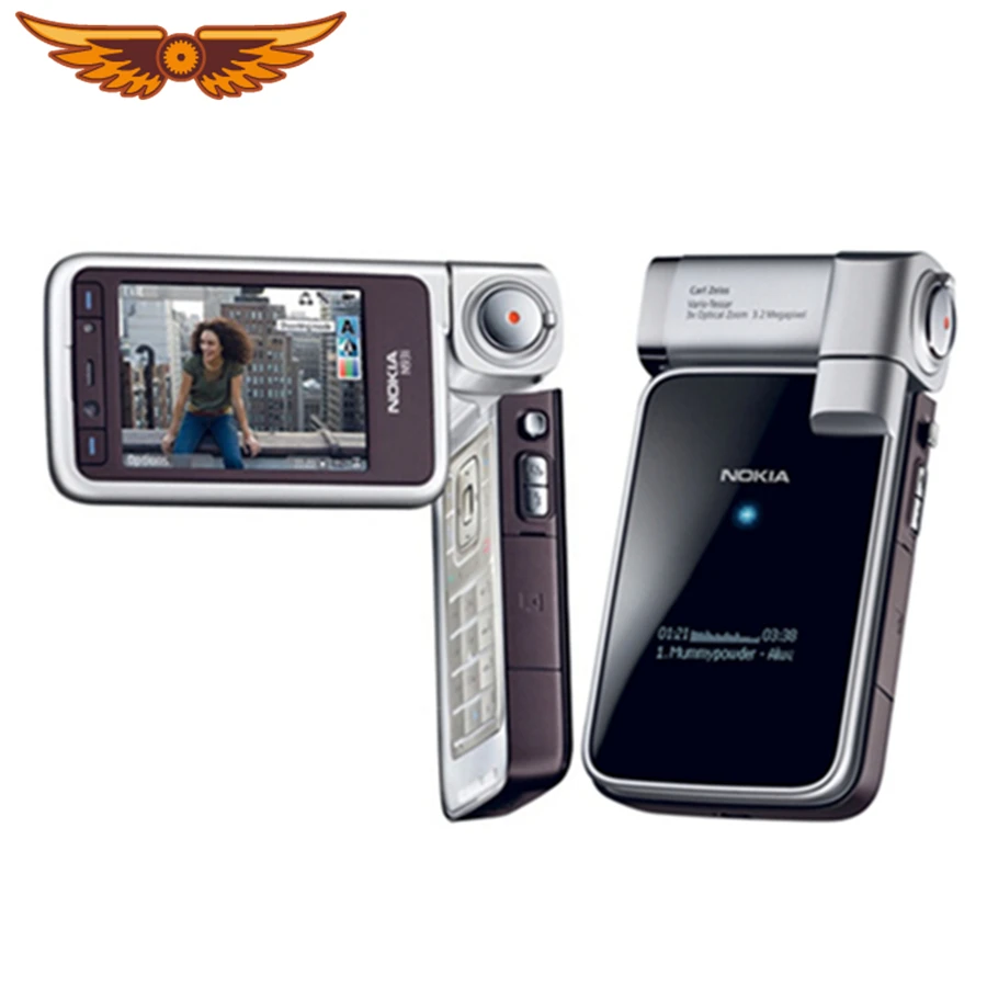 Оригинальный Nokia N93i WI-FI 3g открыл мобильный телефон Поддержка русская клавиатура