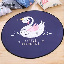 Zeegle круглый ковер с рисунком для гостиной Детская спальня нескользящий коврик ковер диван мягкий толстый ковер пол Tapete коврик для гостиной