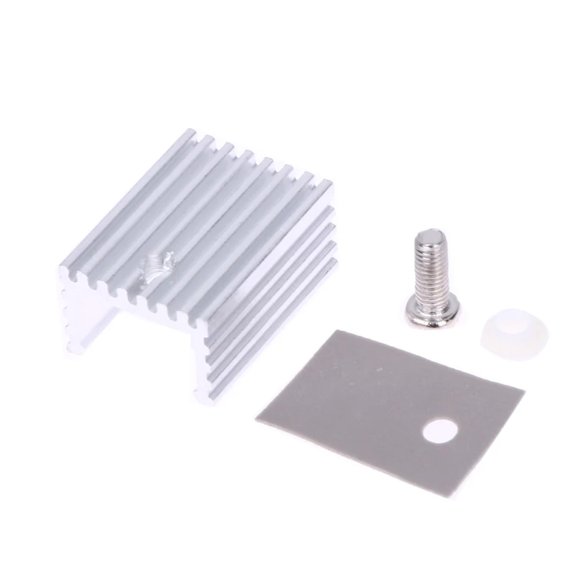 10PCS 20x15x11mm Aluminum Heatsink Heat Sink Screw Kits for Transistors TO-220 