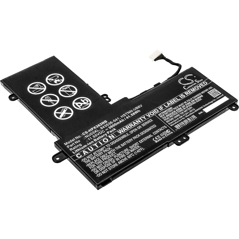

Cameron Sino Upgrade For HP 843536-541,844201-850,844201-855 Notebook, Laptop Battery Li-ion 3600mAh / 41.58Wh