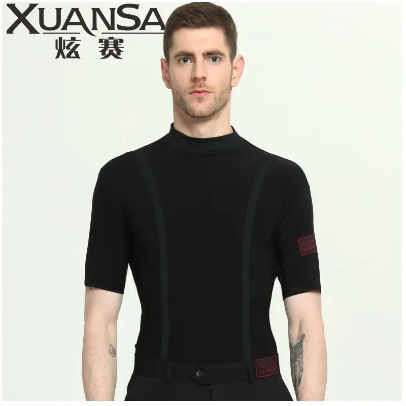 Professional Mens Casual Latin Salsa Ballet Dance Dancewear Costume Shirts Tops