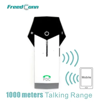 

Free Shipping!!FreedConn Brand Silver Motorbike Helmet To Helmet 1000M Bluetooth Motorcycle Intercom Headset NFC FM radio