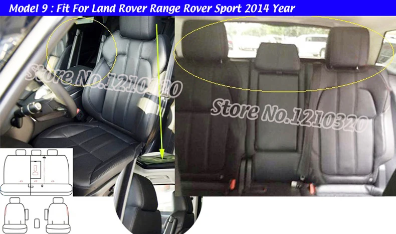 AUSFTORER покрытие из воловьей кожи для Land Rover Range Rover Sport чехлы на сиденья для автомобилей Кожаная подушка сиденья аксессуары 2006