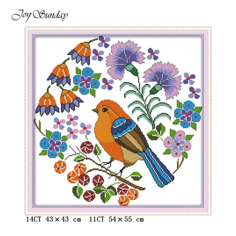 New Arrival Joy Sunday Counted Cross Stitch Kits for Embroidery Set DMC