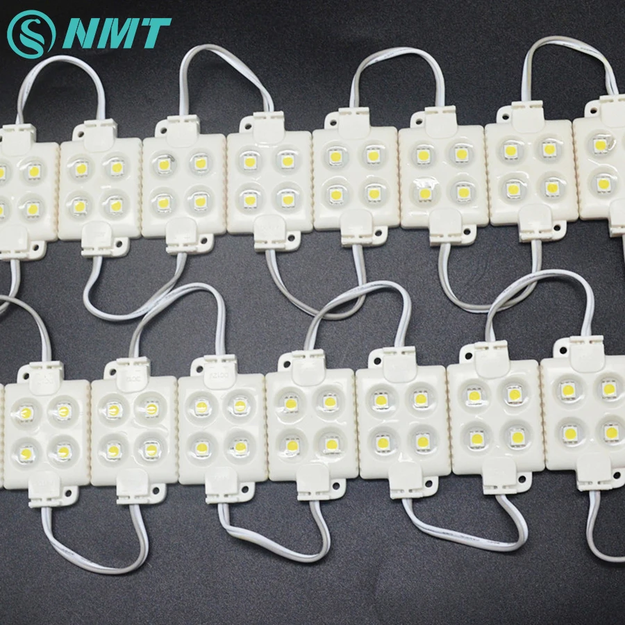20pcs/lot LED Module SMD 5050 4 LED DC12V Waterproof Advertisement Design LED Modules Super Bright Warm White Letter Lighting