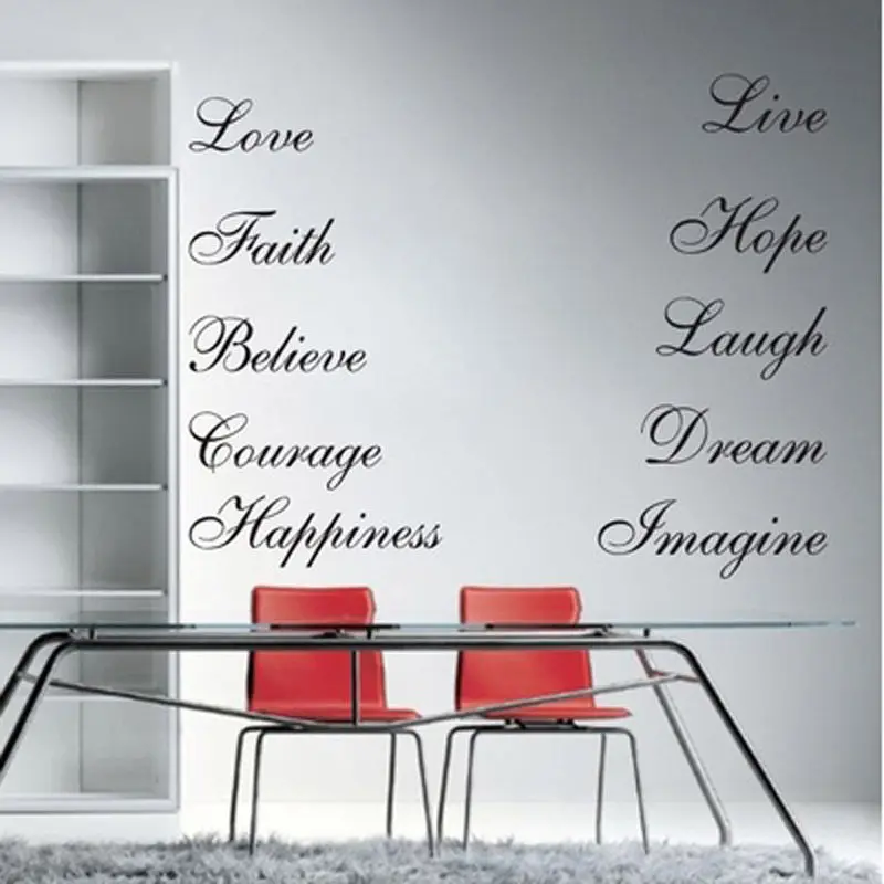 2018 Quote Love Live Laugh Dream Believe Imagine Faith Courage