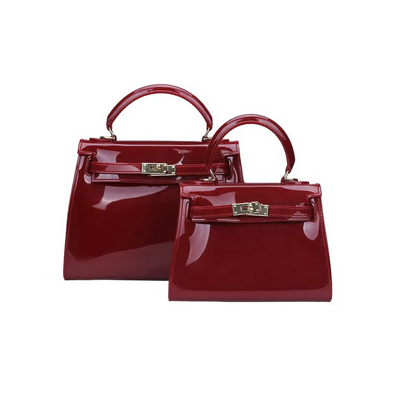

Luxury Design Burgundy Women Bag Candy Color PVC Women Shoulder Bags Jelly Ladies Messenger Crossbody Bags Handbag Females Bolsa