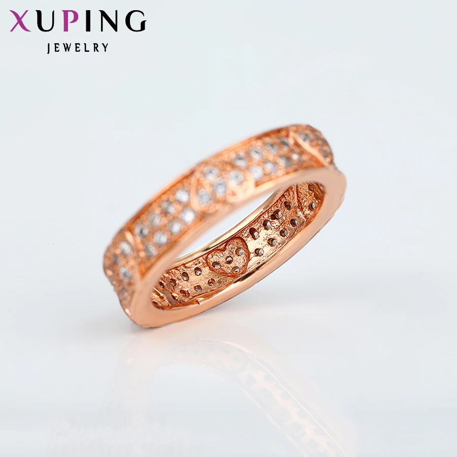 Xuping, модное кольцо, специальный дизайн, кольца для женщин, высокое качество, розовое золото, цвет, покрытие, шарм, рождественские подарки 11830