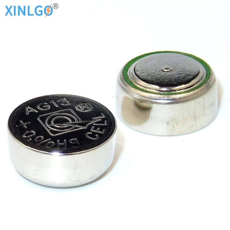 100 шт. AG13 LR44 357 303 SR44 1 5 V Батарея щелочные батарейки в форме таблетки для лазерной