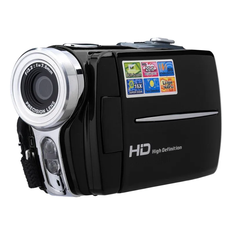 Video Camcorder HD 720P Handheld Digital Camera 16x Digital Zoom 3.0 Inch LED Light Digital Video Camera 40AP1009