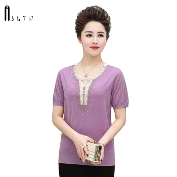 

ASLTW Female T Shirt New Summer Short Sleeve Thin Harajuku Tops Plus Size Women Clothes 2019 Tee Shirt Femme