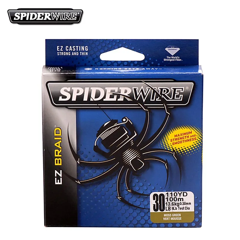 Spiderwire EZ 150 м 4 жильная плетеная рыболовная леска 1 2 #1 5 #2 0 # PE 10 30 анг. Фунт.