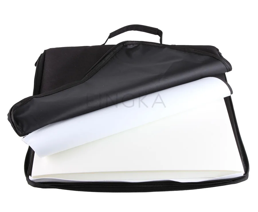 NEW Large (40x40x40cm) Folding Tabletop Studio Diffuse Soft Box with LED Light Black White Background Photo Studio Accessories