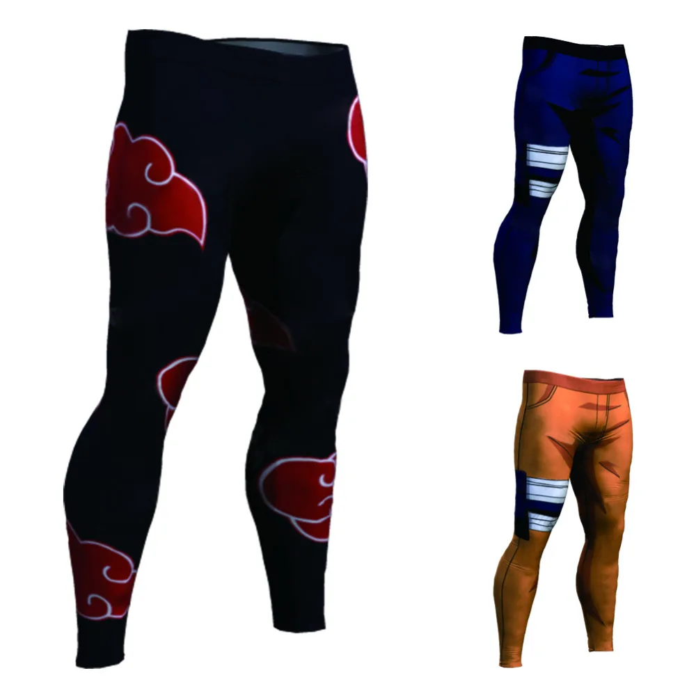 

Men Fitness Quick Dry Pants Dragon Ball Z Naruto Goku Black Vegeta Cosplay bodybuilding Skinny Leggings Trouser Tight Sweatpants