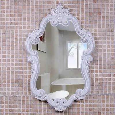 Антикварное Зеркало для ванной, американская ванная гигиеническая ручная комната, Туалет, умывальник, Настенное подвесное украшение, зеркало для гостиной - Цвет: 2