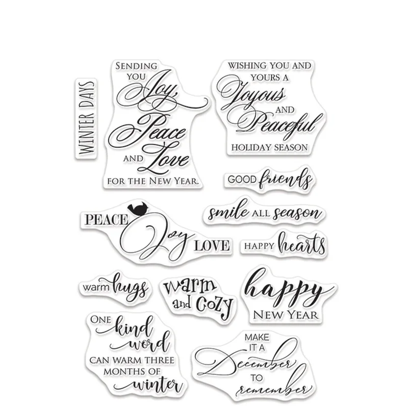 

Smile All Season Transparent Clear Silicone Stamp/Seal for DIY scrapbooking/photo album Decorative clear stamp sheets FXL0403