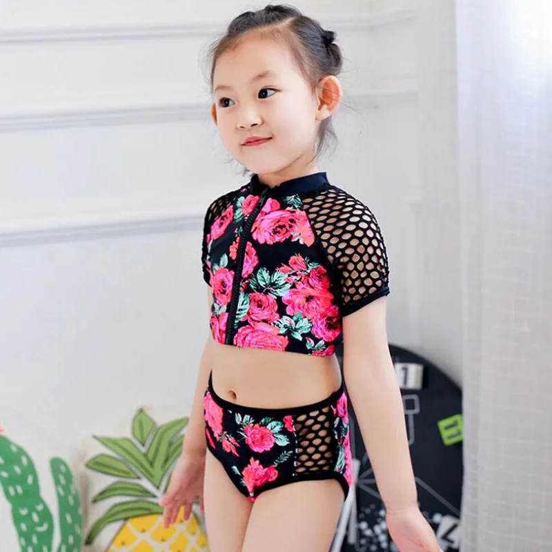 Sunny eva/купальные костюмы для девочек возрастом от 2 до 12 лет, раздельное сексуальное бикини для малышей, детская одежда для купания для девочек, купальная одежда Пляжная одежда для девочек