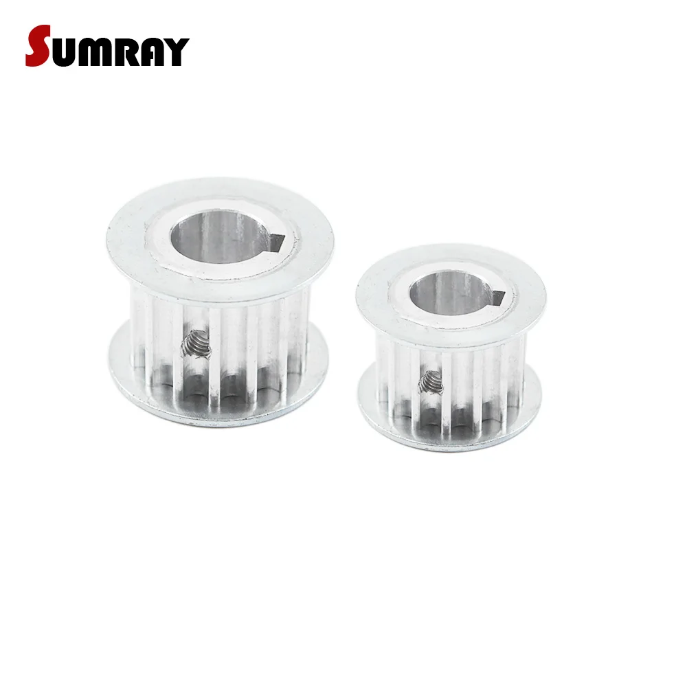 SUMRAY 5M 15T Keyway Timing Pulley 8/10/12mm bore keyway diameter 3/4mm