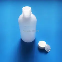 PE лабораторный реагент бутылка со шкалой пластиковый контейнер для пробников с винтовой крышкой узкий рот круглый для химических