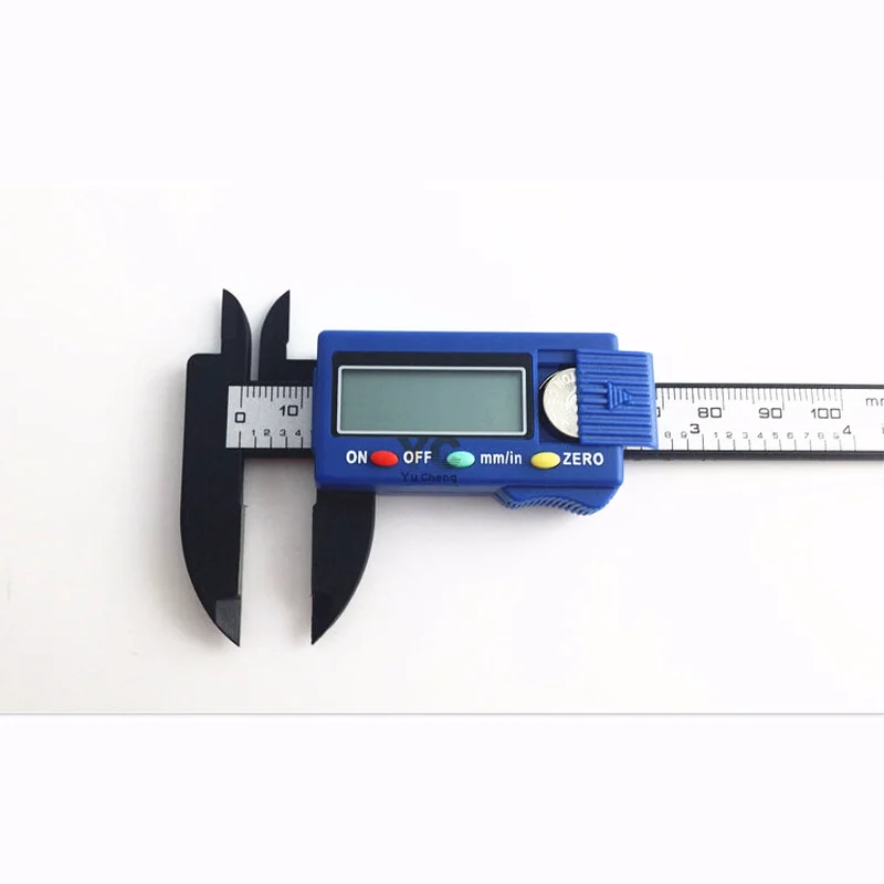 0 100mm Carbon Fiber Composite Digital Caliper Vernier Caliper Double Units Resolution 0.01mmin