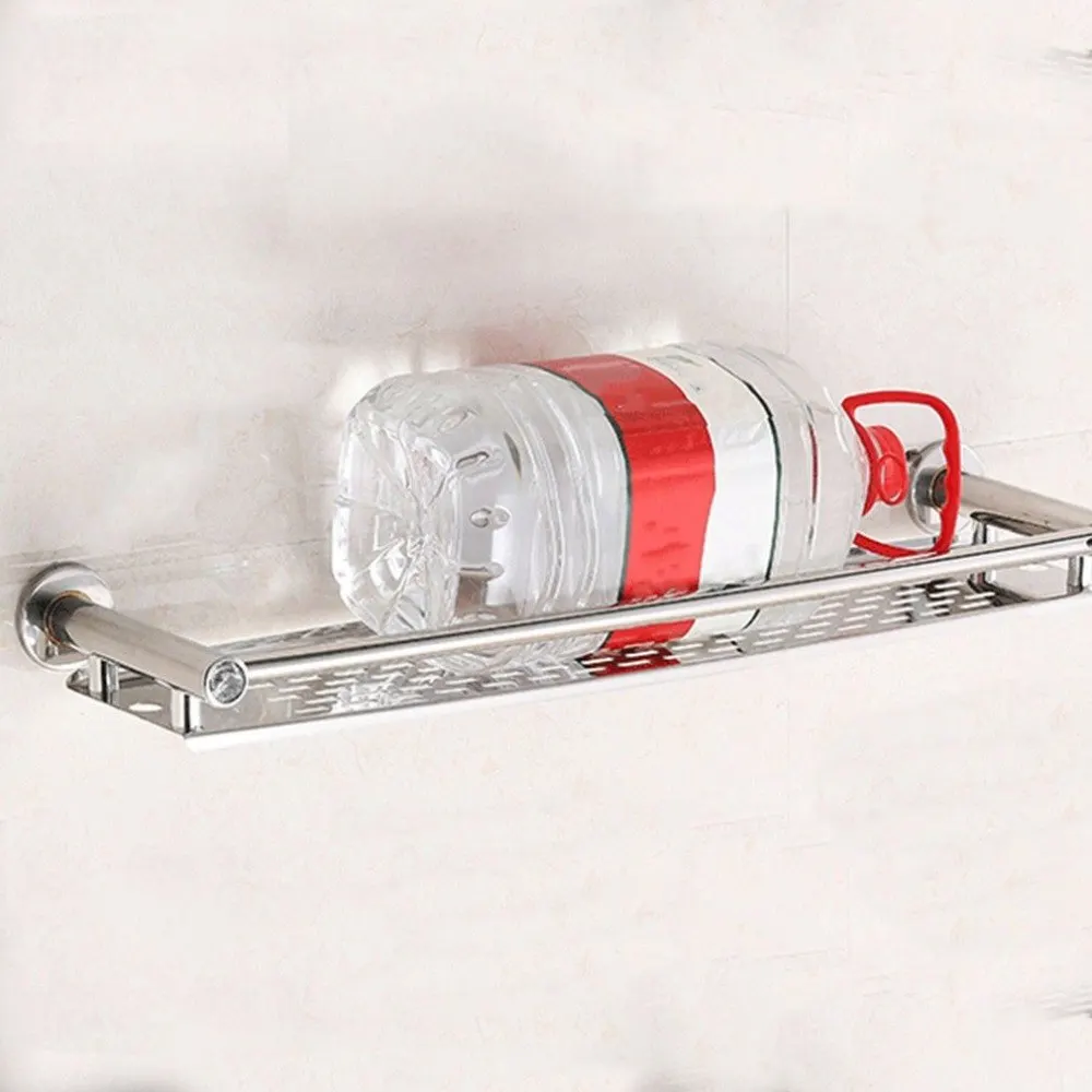 

Stainless Steel Anti-rust Frame Storage Shelf Wall Mounted Hanging Rack Toilet Washroom Bathroom Soap Sponge Holder