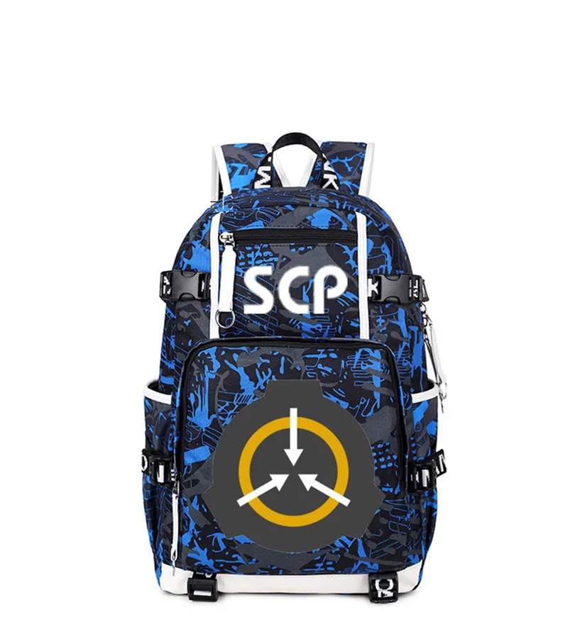 SCP специальные процедуры удержания основы USB рюкзак сумка светящийся студенческий рюкзак студенческий школьный рюкзак дорожная сумка - Цвет: Style 4