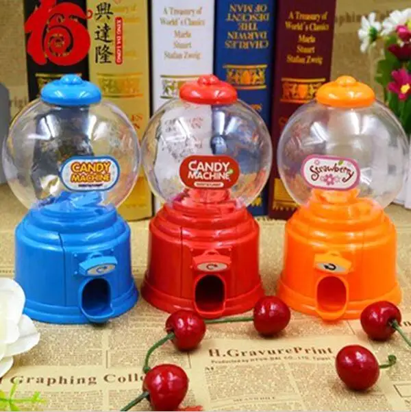 

China post mail Cute Children Mini candy machine Multi-color Moneybox Baby Piggy bank Twist Sweet zakka Novelty Christmas gift